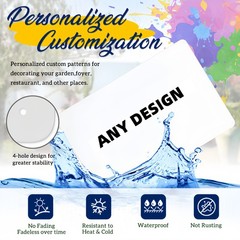 Custom Metal Tin Sign Personalized Text Photo Logo Express Your Identity Decor