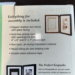 Paw Print Keepsake Impression Kit, No Mess Pet Clay Paw Print Mold for Dog an…