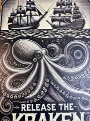 Kraken Spiced Rum Metal Tin Sign 12″ x 8″ Vintage Style Tiki Bar Home Decor New