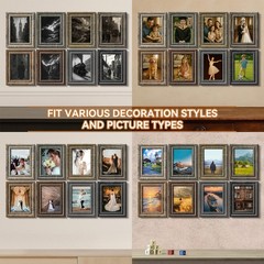 4×6 Picture Frames Set of 8,Classic American Vintage Rustic Farmhouse Style P…