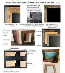 3 reclaimed wood 8×10 picture frames distressed black