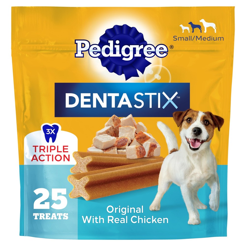 Dentastix Small & Medium Breed Dog 25 Count (Pack of 1), Brown