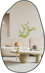 Unique Irregular Asymmetrical Wall Mirror for Living Room, Bathroom & Bedroom