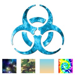 Bio Hazard Symbol – Vinyl Decal Sticker – Multiple Patterns & Sizes – ebn110