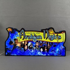 Tales of The Arabian Nights Pinball Topper 3D LED Lightbox Printed Lightbox