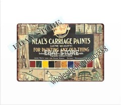 Neal’s Carriage Paints metal tin sign master bedroom ideas