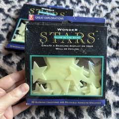 Vintage 1990s Glow In The Dark Wonder Stars – Great Explorations – 1994
