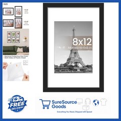 Classic Black Picture Frame 8×12 for Vertical or Horizontal Mounting
