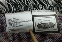 Collections Etc Throw Blanket Polyester and Cotton Religious Quote 62″ x 46″