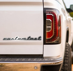 Custom Car Emblem Engraved Badge BRUSHED SILVER Custom Text Name Car accessories