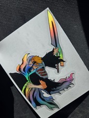 6″ Spotholographic Weatherproof Sticker Decal Ichigo Bleach