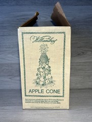 VTG Colonial Williamsburg Wood Apple Cone Topiary Form – Large – 10 Inches