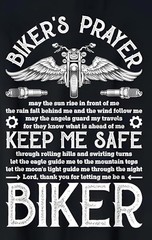 Motorcycle Tin Sign Vintage Motorcycle Prayer Aluminum Sign 8×12 Funny