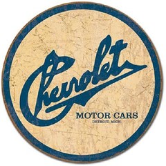 Chevrolet Corvette Logo Chevy Muscle Car Retro Round Garage Wall Art Decor Sign