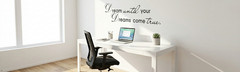 Dream Until Your Dreams Come True Quote Saying Wall Sticker Home Decal Decor