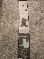 Vintage «Come All Ye Faithful » Snowman Wall Hanging Tapestry 6″w X 47″ L