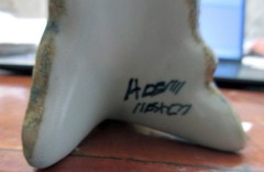 VTG Japanese Ceramic & Brass Fish 6½» Owned by Veteran of Famous Nisei Regiment