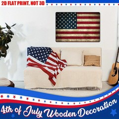 Vintage American Flag Metal Tin Sign Patriotic Wall Decor for Home Bar Man Cave