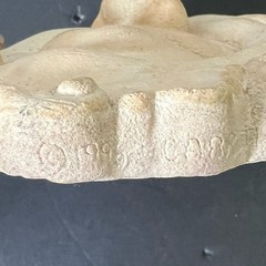 Vintage Carruth Studio Sunday Smiling Face Wall Plaque Cast Stone Art