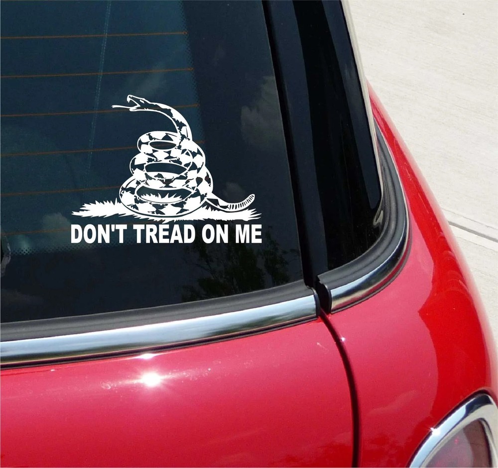 DONT DON’T TREAD ON ME GADSDEN TEA PARTY DO NOT GRAPHIC DECAL STICKER CAR WALL
