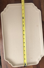 Threshold Designed with Studio McGee Beige Ceramic Decorative Tray 15.5″ x 10″