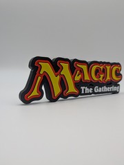 3D Printed Magic the Gathering Logo Display Sign For Cards And Collections