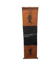 Love Tapestry Inspirational Quote Wall Hanging Scroll Decor Banner Yoga