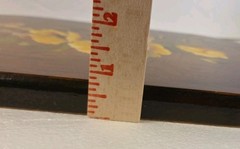 VTG 1981 Hand Painted Wooden Cutting Board Wall Decor Flower Design – Signed
