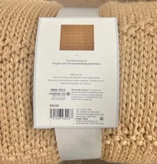 Threshold Studio McGee Grid Knit Throw Blanket Camel Soft Cozy 50×60 BRAND NEW