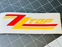 ZZ Top Two-Tone Vinyl Decal – Many Sizes FREE Ship + Buy 2 Get 1 FREE