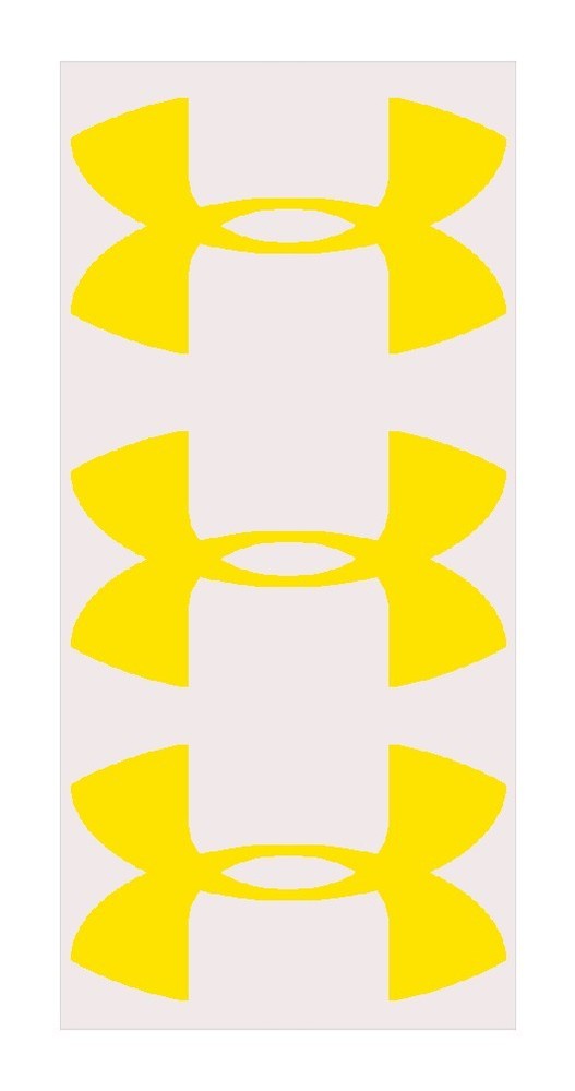 3 Under Armour 2″ wide logo Heat Transfer Vinyl HTV Iron On