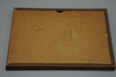 Vintage Dark Wood Gold Trim Photo Picture Frame 5×7 Desk Wall Display Horizontal