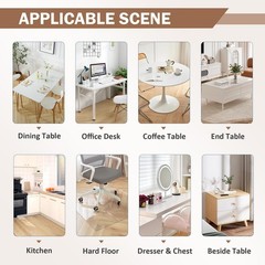 Lovepads Clear Table Cover Protector 40 X 72 Inch 1.5Mm Thick Plastic Table