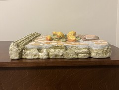 VTG Mosaic Furniture 15” Yellow Lemon Tree Italian Style Hanging Wall Art Plaque