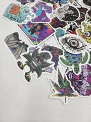 155 Piece Stickers Peel Water Bottle Laptop Luggage Random Assortment