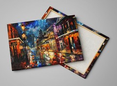 New Orleans Bourbon Street at Night, Canvas Art Print Living Room Decor