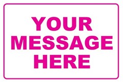 12×8 Custom Personalized Message Metal Sign Create Your Text Home Business Decor