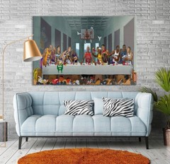 Last Supper Basketball legends Canvas man cave Wall Art Print Wall Home Decor