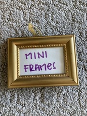 Assortment Of 6 Mini Picture Frames – 5 Rectangular & 1 Oval – All Pre owned