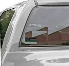 Thin Green Line Decal, Thin Green Line Flag Sticker Decal 4.0″ x 2.1″
