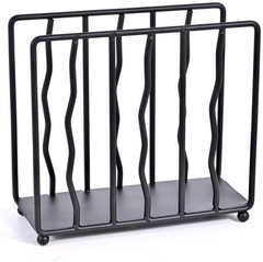 Modern Standing Napkin Holder for table, Black Metal, Tabletop Paper Napkin