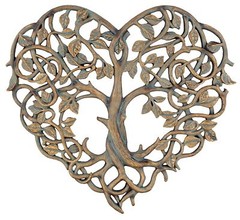 Old River Outdoors Tree of Life/Heart Wall Plaque 12″ Decorative Art Sculptur…