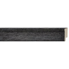 26×26 Frame Black Real Wood Picture Frame Width 1.5 inches | Interior Frame Dept