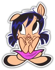 Petunia Pig Cartoon Petunia Sticker Decal