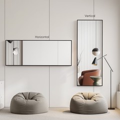 Gianna 71″x26″ Full Length Rectangular Mirror Wall or Leaning Aluminum Alloy