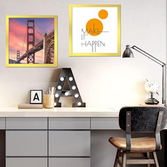 Gold 24X24 Picture Frame Set of 3, High Transparent Frame for 24 by 24 Square Ph