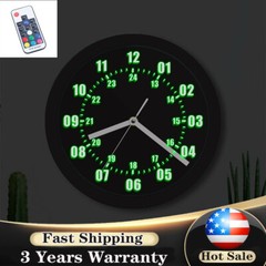 LED Indoor Outdoor Wall Clock Remote Control Luminous Wall Clock Night Lighting