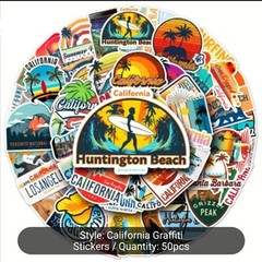 10 PCS California Beach Mountain Stickers BRAND NEW