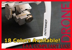 3X Drone Registration Decal DJI Phantom Typhoon YUNEEC FAA Compliant UAS COLORS
