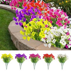 Artificial Flowers for Outdoors Decoration UV Resistant Fake Flowers Plants
